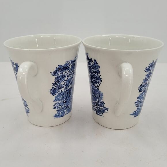 Staffordshire Vintage Liberty Blue 1776 U.S. Revolution Transferware 2 Mugs - Picture 5 of 10